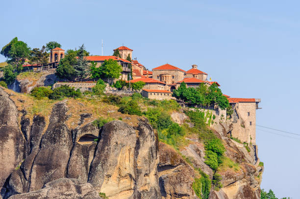 istock Monastery complex in Meteora mountains, Thessaly, Greece. UNESCO World Heritage 824333940