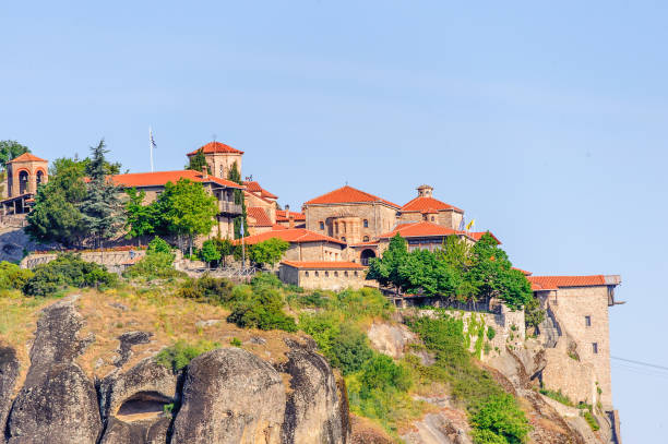 istock Monastery complex in Meteora mountains, Thessaly, Greece. UNESCO World Heritage 824334224