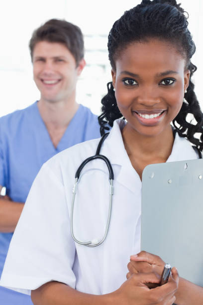 istock Portrait of doctors standing up 824337808