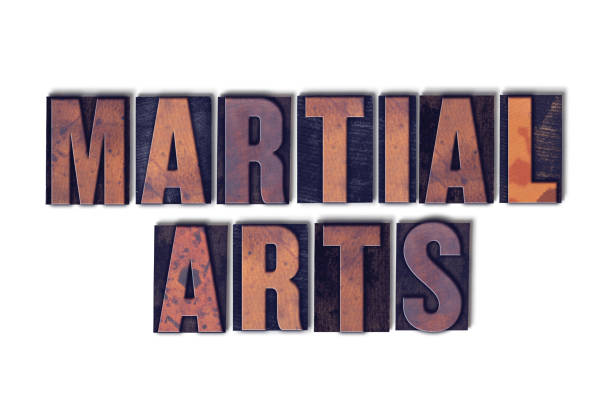 istock Marial Arts Concept Isolated Letterpress Word 824337856