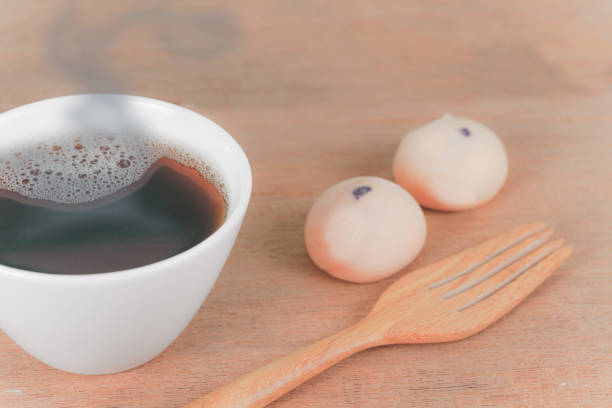 istock hot coffee mug on wood 824344664