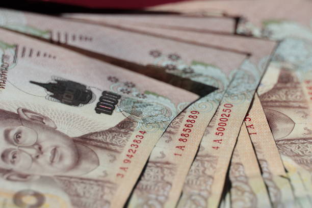 istock select focus of close up thai  banknotes 824345388