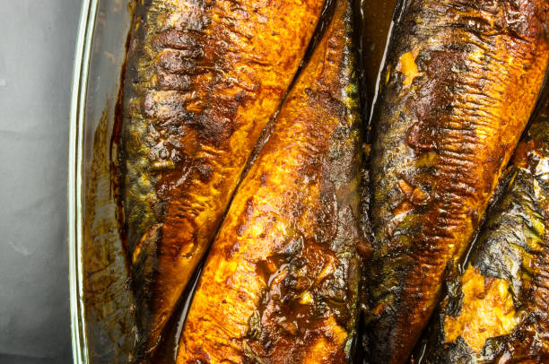 istock Mackerel, baked in a glass container 824345658
