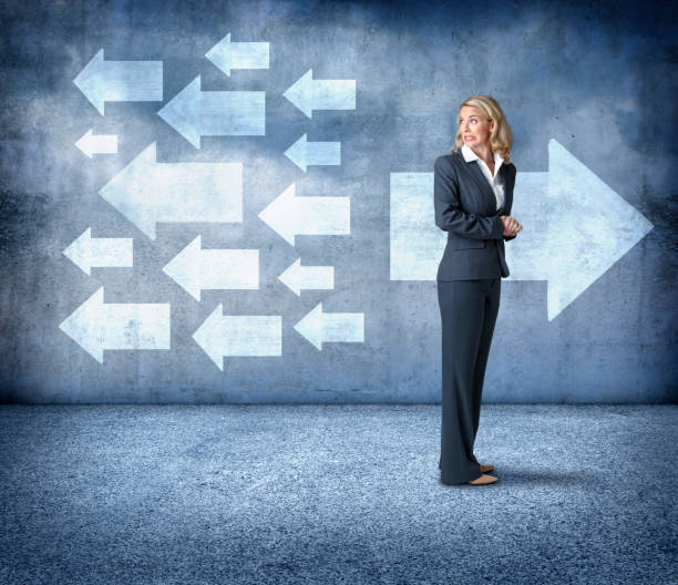 istock Businesswoman Having Second Thoughts On Which Direction To Take 824355396