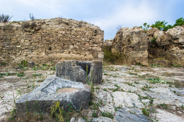 istock Excavated ruins at Ras Shamra, Ugarit, Syria 824362200