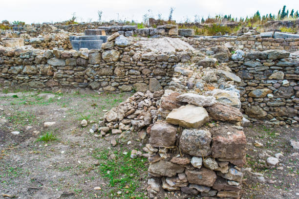 istock Objects of Ugarit excavations in Syria 824362218
