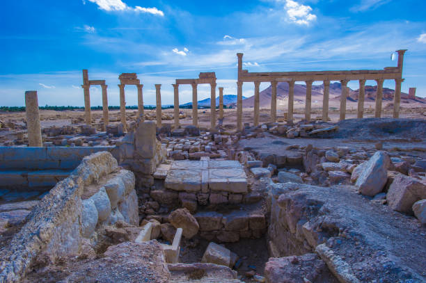 istock Palmyra excavation, Roman ruins 824366642