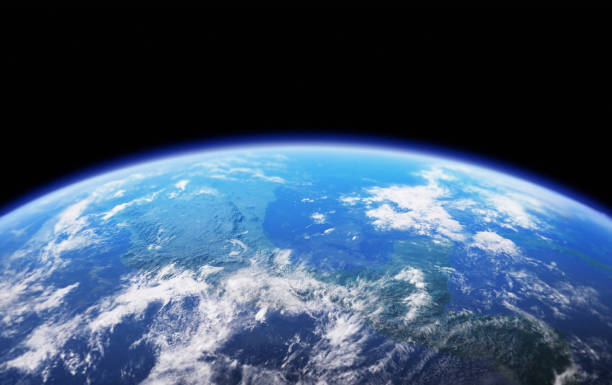 High Resolution Planet Earth view stock photo