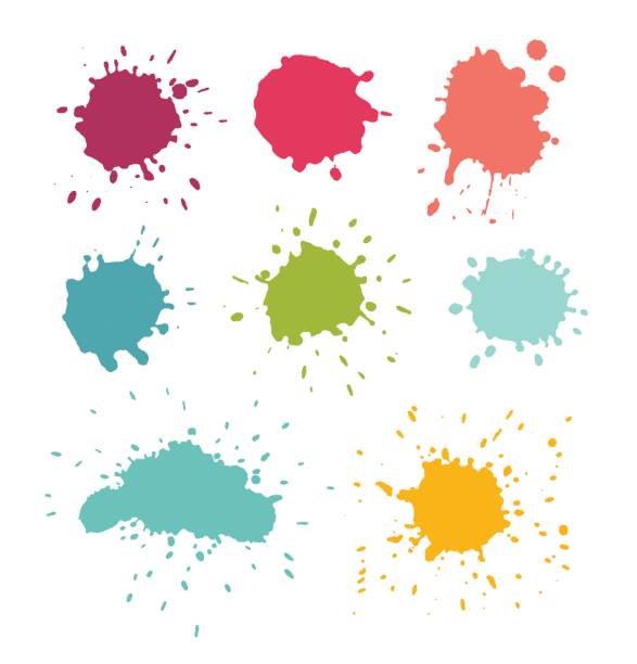 paint splats vektor - religiöse darstellung stock-grafiken, -clipart, -cartoons und -symbole