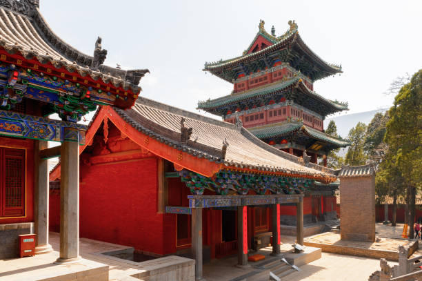 istock Pagoda at the Authentic Shaolin Monastery (Shaolin Temple), a Zen Buddhist temple. UNESCO World Heritage site 824395946