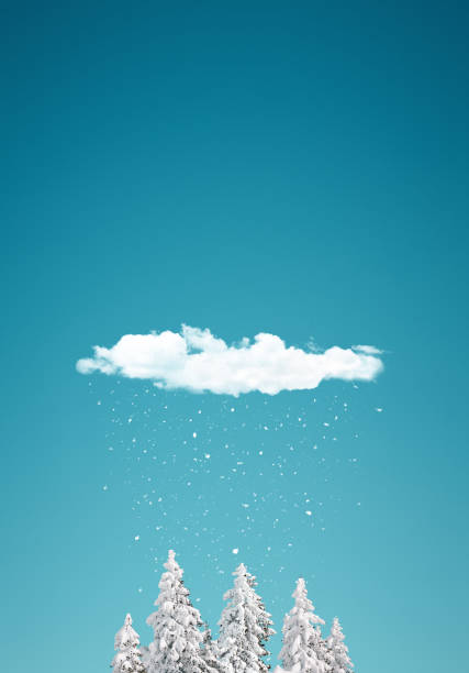 istock Snowing From The Cloud 824396010