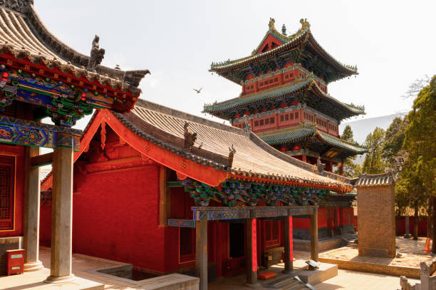 istock Pagoda at the Authentic Shaolin Monastery (Shaolin Temple), a Zen Buddhist temple. UNESCO World Heritage site 824396594