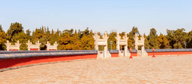 istock Circular Mound Altar at the Temple of Heaven complex, an Imperial Sacrificial Altar in Beijing. UNESCO World Heritage 824400478