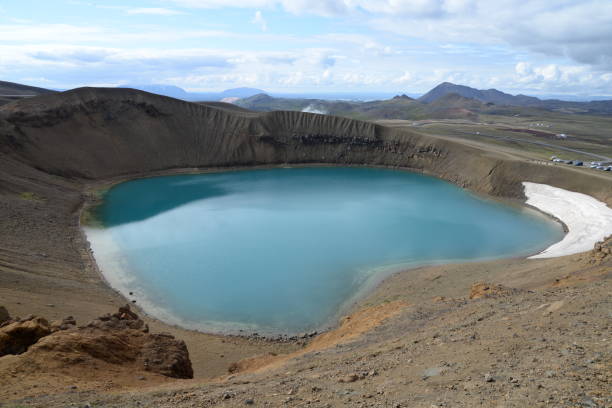 istock Viti, a crater lake at Iceland 824406484