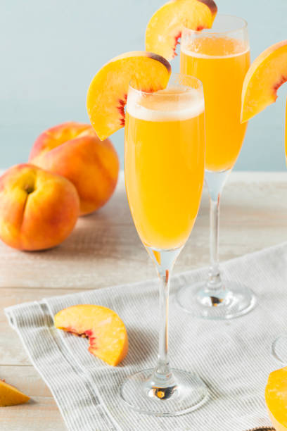 istock Sweet Bubbly Peach Bellini Mimosa 824408424