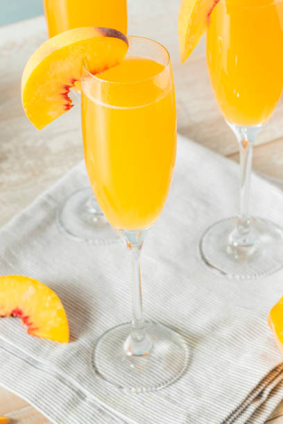 istock Sweet Bubbly Peach Bellini Mimosa 824469958