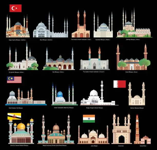 Vector illustration of Mosque