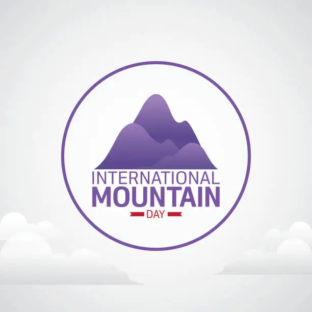 Vector illustration of International Mountain Day