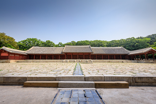 Jongmyo Shrine on Jun 17, 2017 in Seoul city, Korea - World Heritage site by UNESCO - Tour destination