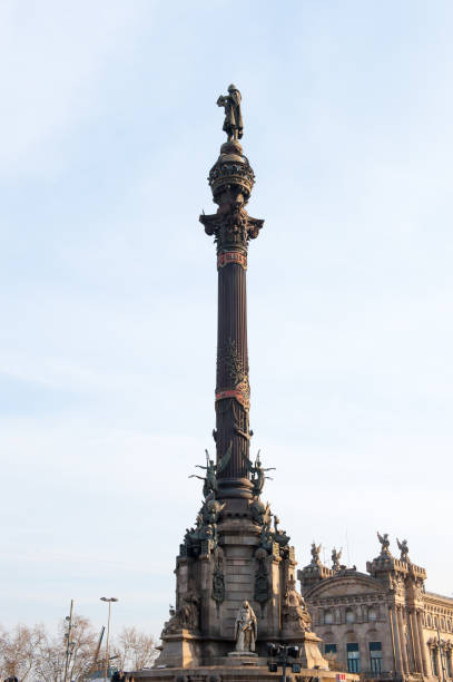 istock Monument to Christopher Columbus in Barcelona, Spain. 824553300
