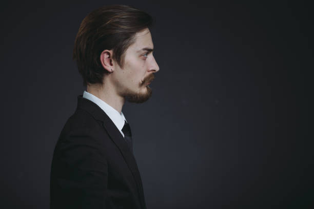 istock Handsome bearded stylish business man 824553326