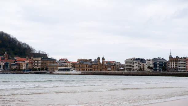 istock Cantabrian Sea sandy beach, San Sebastian, Basque Country, Spain 824553936