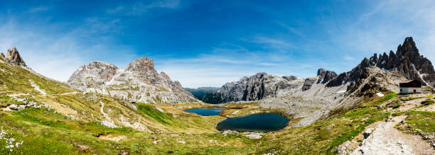 istock panoramic view over Dolomites in Trentino 824561660