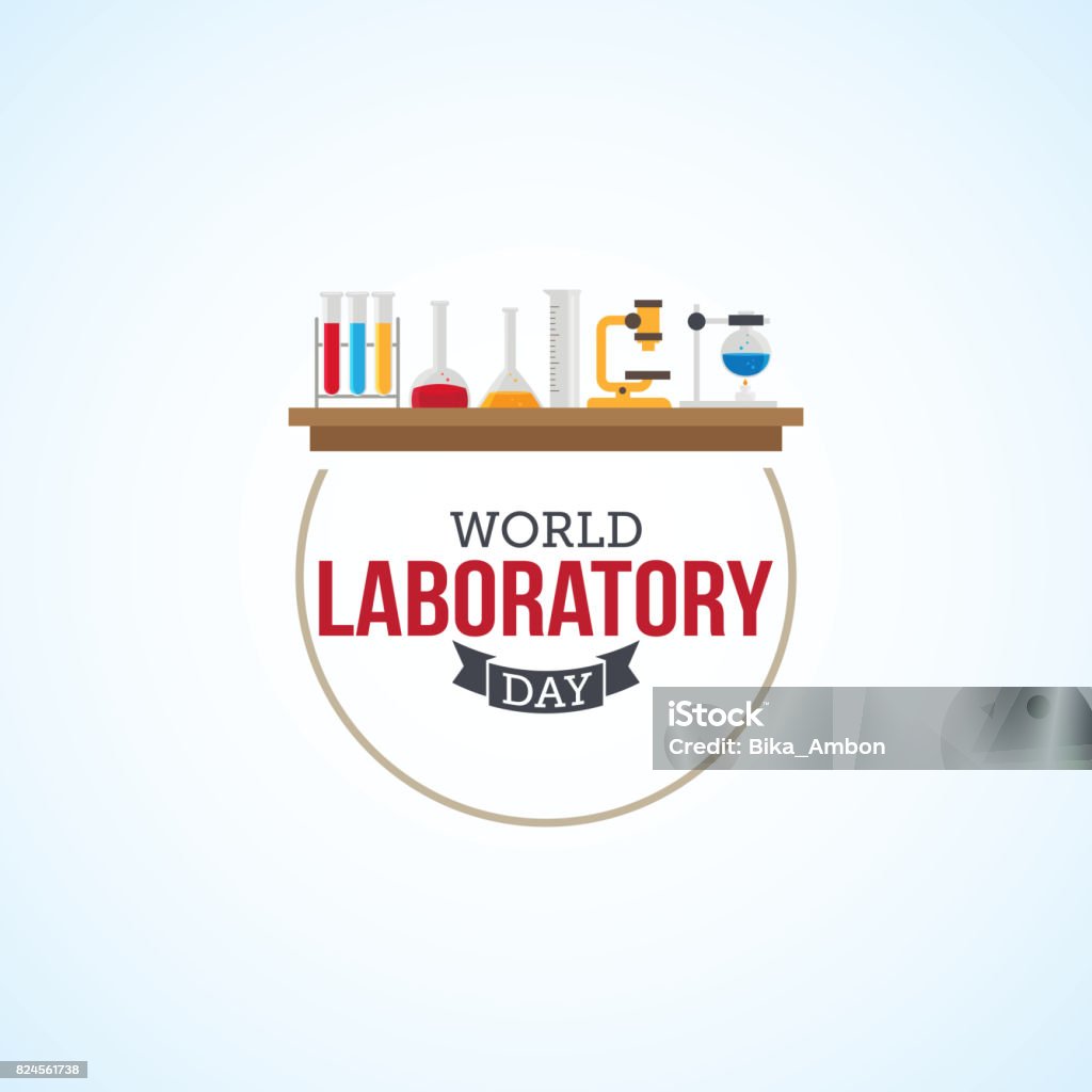 Labdraw Day World Laboratory Day Stock Illustration - Download Image Now ...