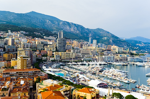 Beautiful panormic view of Monaco
