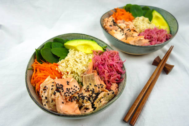 istock Salmon Poke bowl 824574460