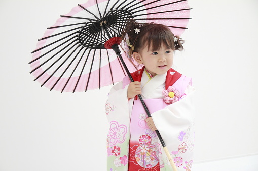 Japanese girl on Seven-Five-Three festival (3 years old)