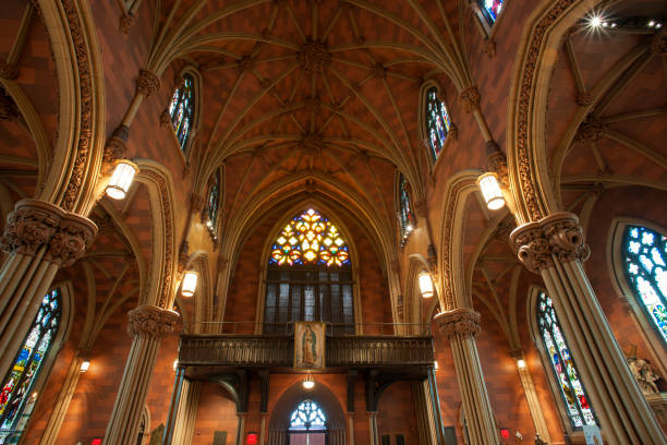 istock Interior of Cathedral of the Immaculate Conception in Albany 824576704