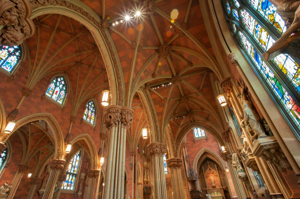 istock Interior of Cathedral of the Immaculate Conception in downtown Albany 824576710