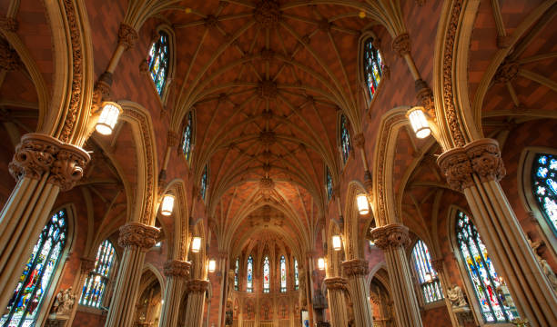 istock Interior of Cathedral of the Immaculate Conception in Albany 824576714