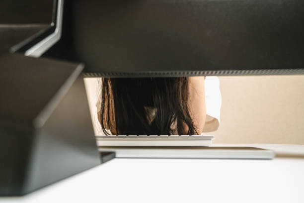istock Tired businesswoman 824581186