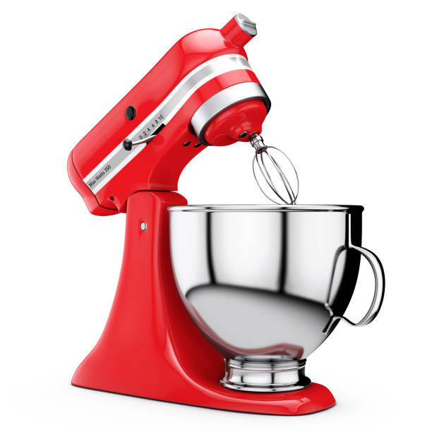 istock Red Kitchen Stand Food Mixer. 3d Rendering 824586204