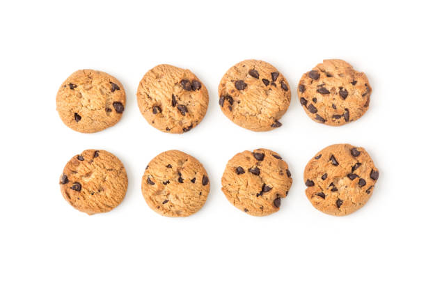 istock homemade chocolate chips cookies on white in top view 824588984