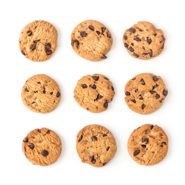 istock homemade chocolate chips cookies on white in top view 824589002