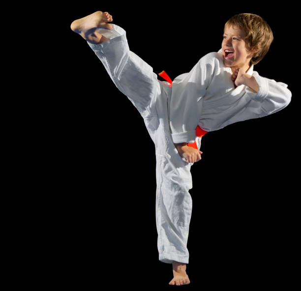istock Boy martial arts fighter 824589806