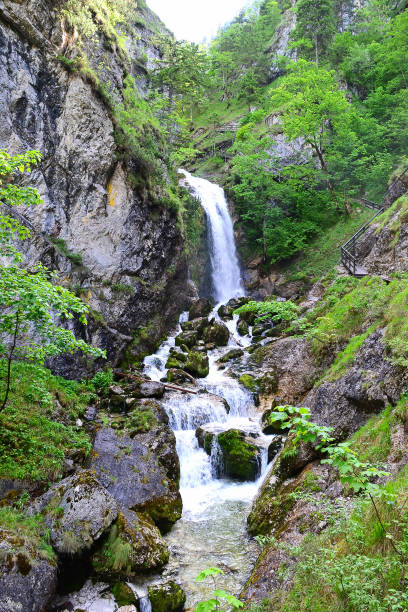 istock Waterfall at Wasserlochklamm, Austria 824595578