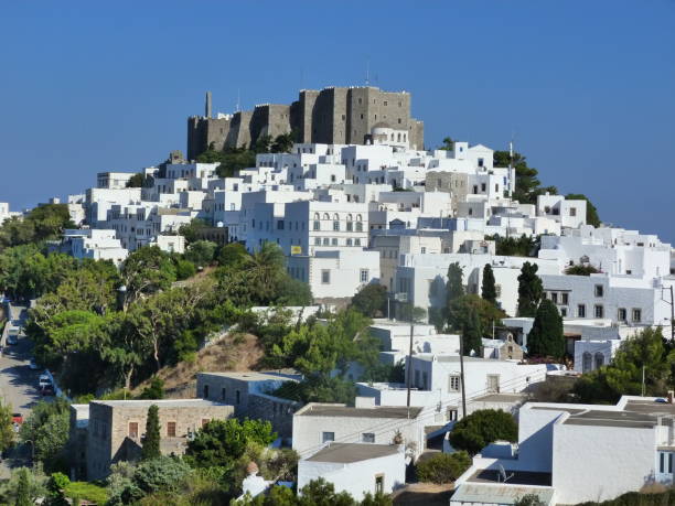 istock Chora village, Patmos island, Greece 824601208