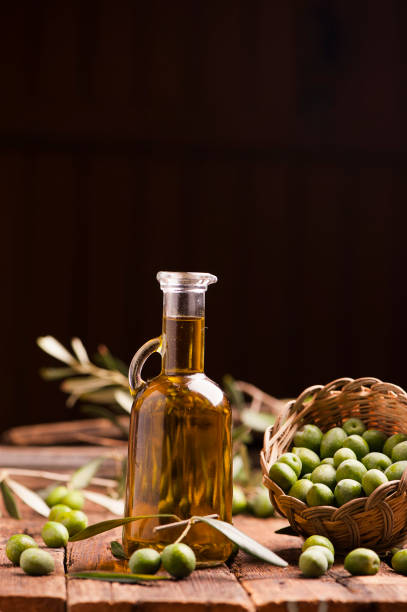 istock Olive oil and olives 824605524