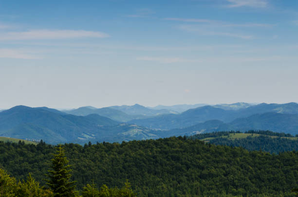 istock Carpathian mountains landscape view in Yaremche 824609140