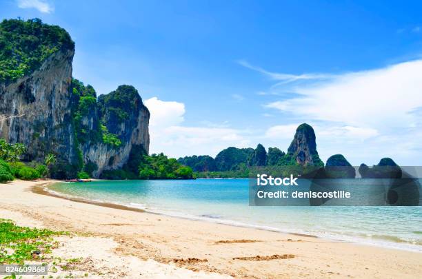 Tonsai Beach And Railay Beach Stock Photo - Download Image Now - Andaman Sea, Ao Nang, Ao Ton Sai