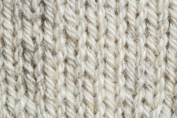 istock A beautiful closeup of a hand knitted warm and soft wool pattern. Soft socks or scarf of natural wool. 824614272
