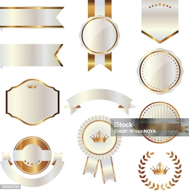 Generic Emblems Set Of Emblems Stock Illustration - Download Image Now - Ribbon ...