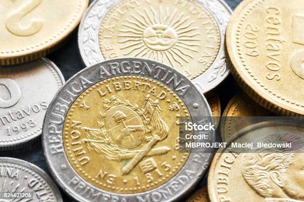 Extreme Close Up Picture Of Argentine Peso Stock Photo - Download Image Now - Argentina, Bank - Financial Building, Business