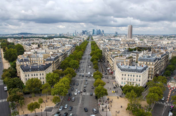 istock Paris view from Arc de Triumph. France. 824626676