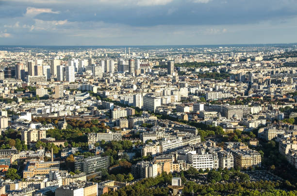 istock Aerial view of Paris 824627824