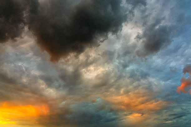istock The sky with clouds is photographed in Russia during sunset. 824627980